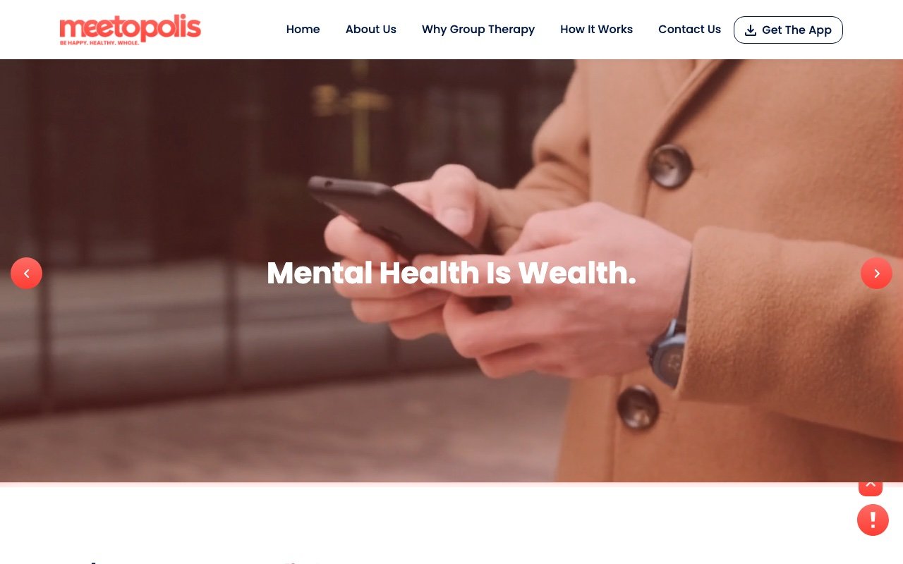 Meetopolis — Website Screenshot